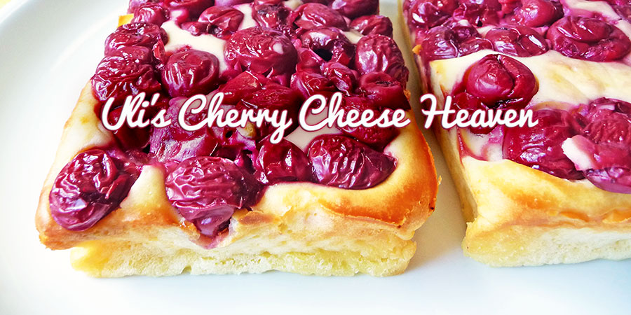 Kuchen, backen, Cheesecake, Käsekuchen, Kirschen, Quark, Rezept, Uli's Cherry Cheese Heaven