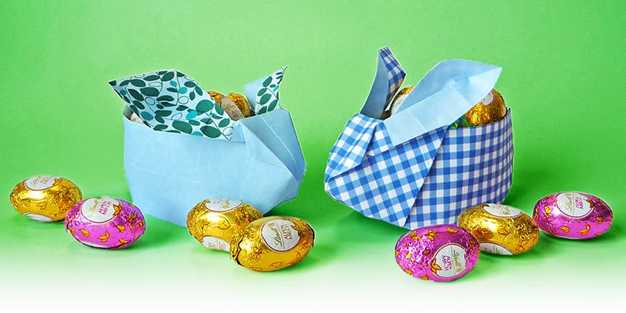 Origami, Hase, Osterhase, Ostern, Papier, DIY, Easter, Bunny