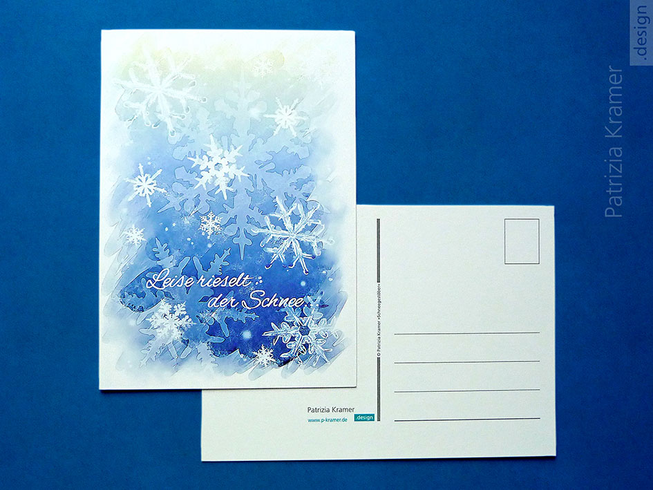 Postkarte »Schneegestöber«