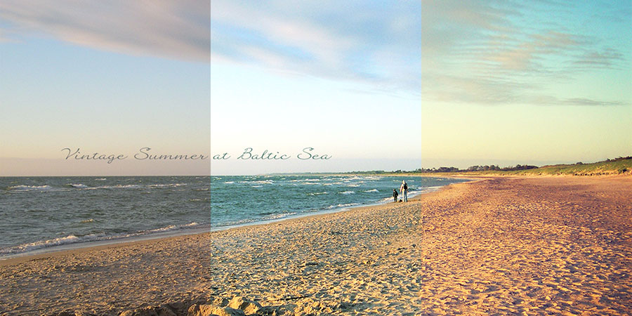 Fotografie, Photography, Fotodesign, Photodesign, Goldene Stunde, Ostsee, Photoshop, Presets, Vintage Summer, Postkarte