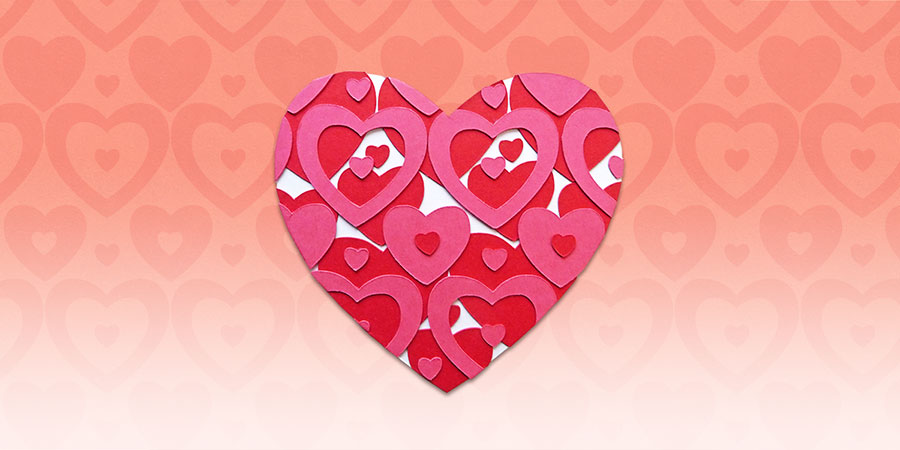 Karte, Herz, Papier, DIY, card, heart, Valentine's Day, Valentinstag