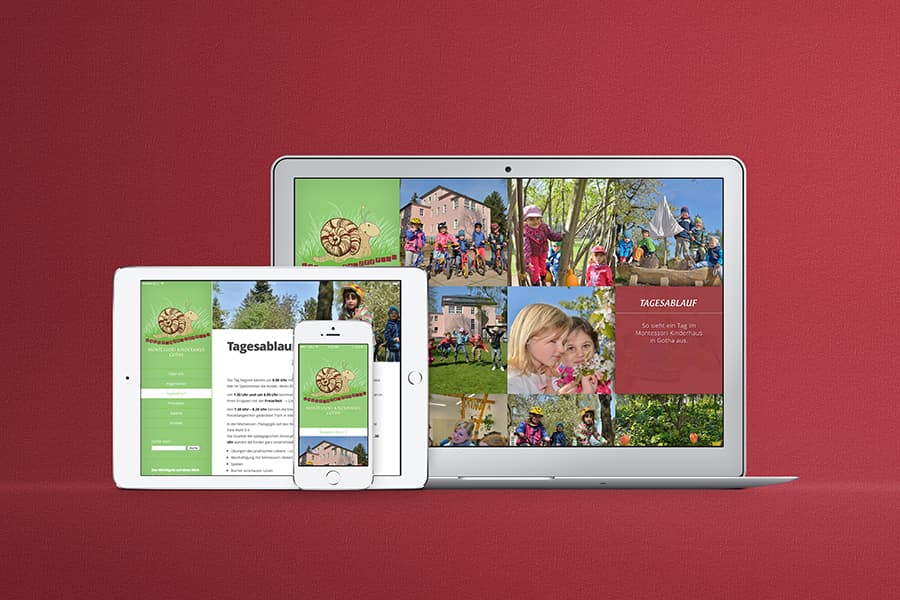 Webdesign, Wordpress, Kindergarten, Kita, Montessori, Gotha, Thüringen