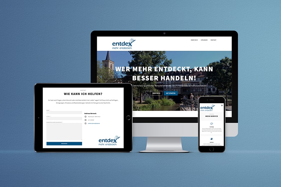 responsives Webdesign, Onepage, WordPress, Coach, Trainer, Erfurt, Thüringen