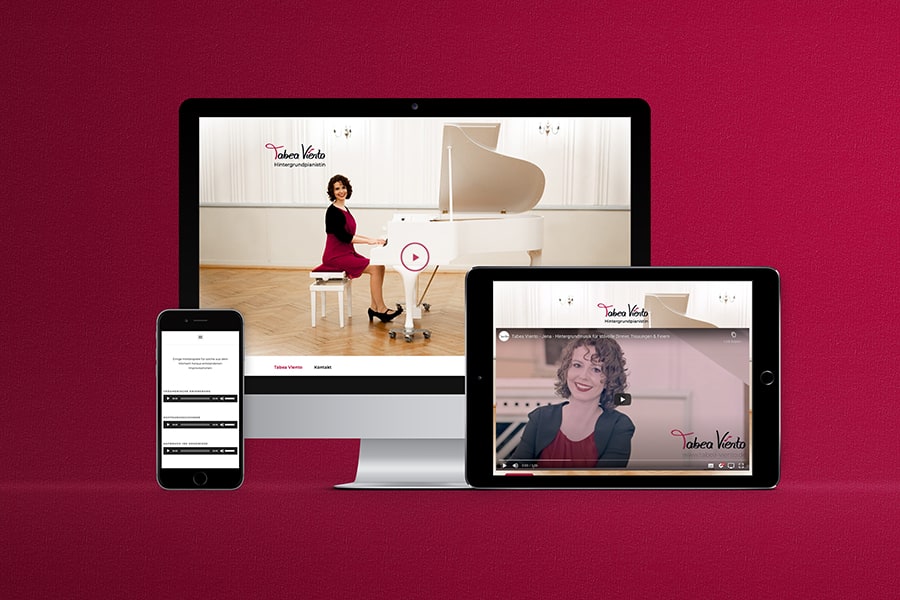 responsive Webdesign, WordPress, Video, Hörproben, Musik, hören, spielen, Klavier, Musikerin, Künstlerin, Sängerin, Pianistin, Jena, Thüringen